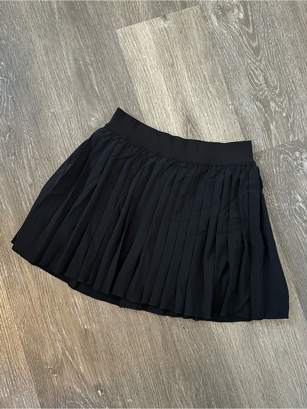 CRZ YOGA Black Pleated Mini Skirt - Picture 2 of 6